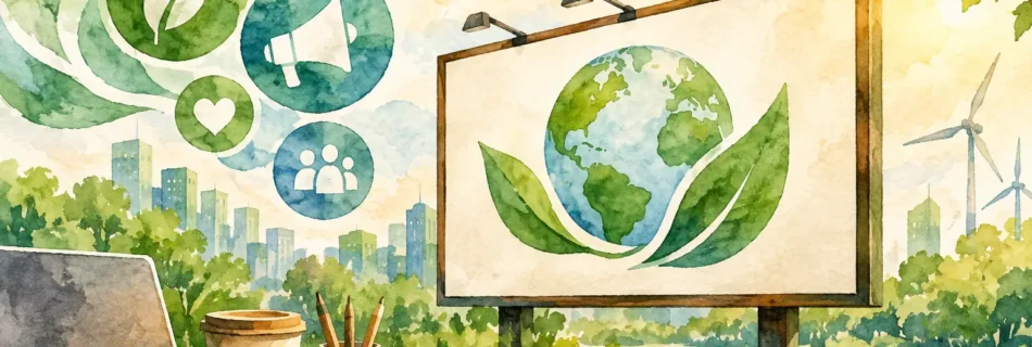 Comunicação visual sustentável com eficiência