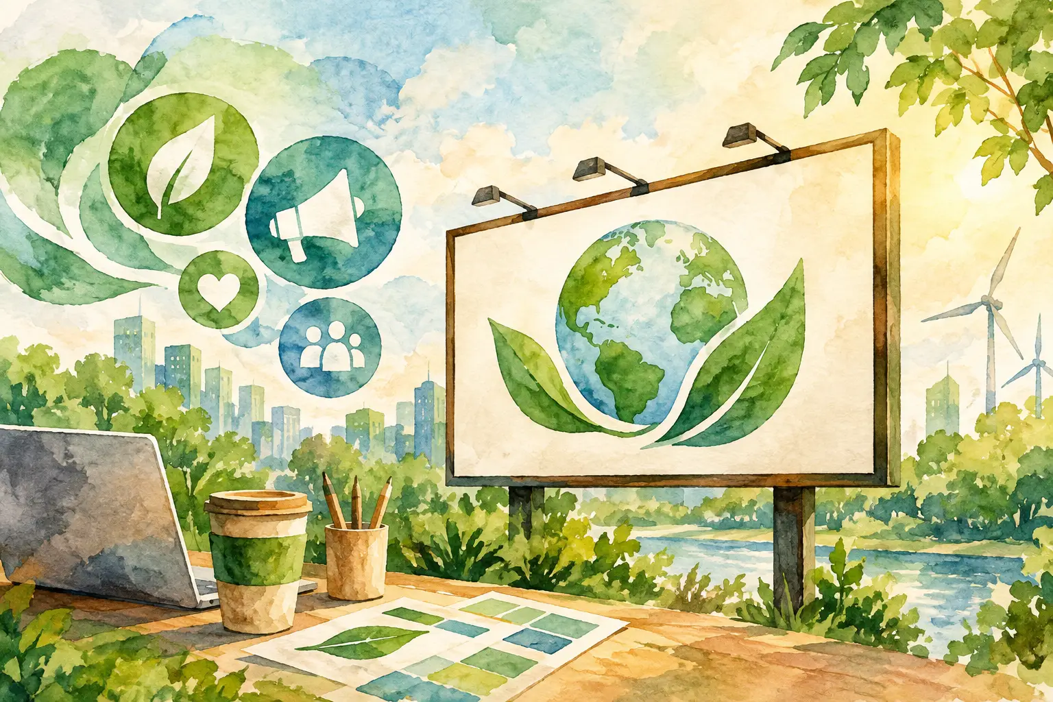 Comunicação visual sustentável com eficiência