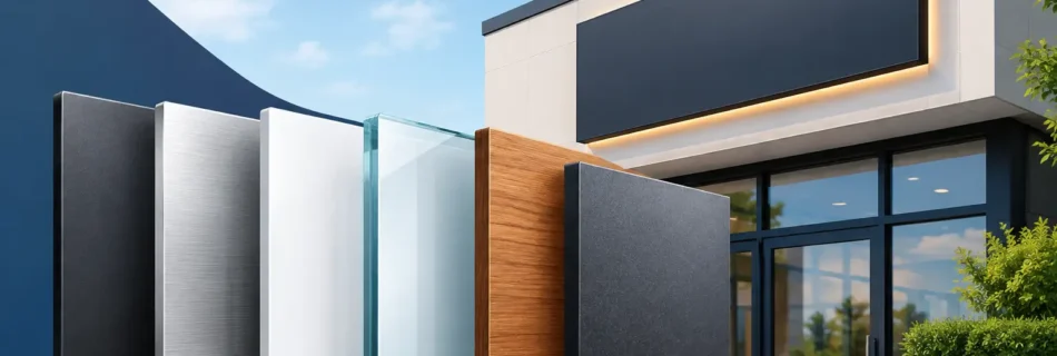 Melhores materiais para placas externas